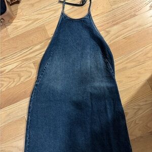 Denim Halter Dress